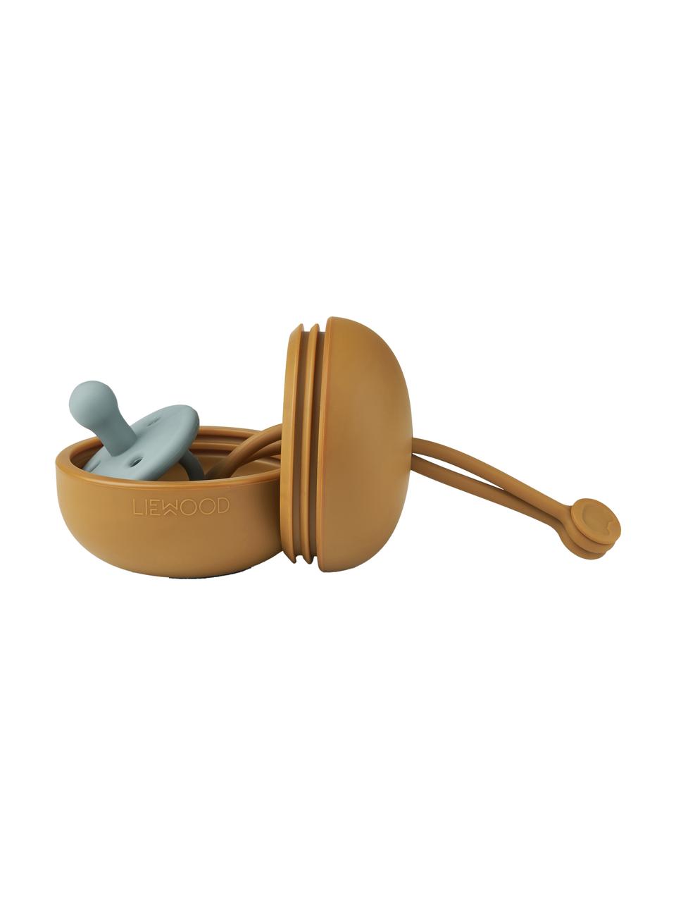 Scatola per ciuccio Philip, Silicone, Marrone chiaro, Ø 8 x Alt. 23 cm