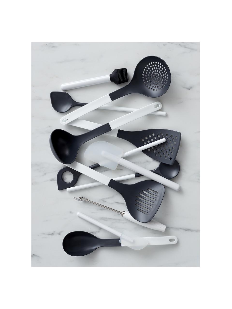 Naběračka na polévku Optima, Nylon, Tmavě šedá, bílá, Š 10 cm, V 7 cm