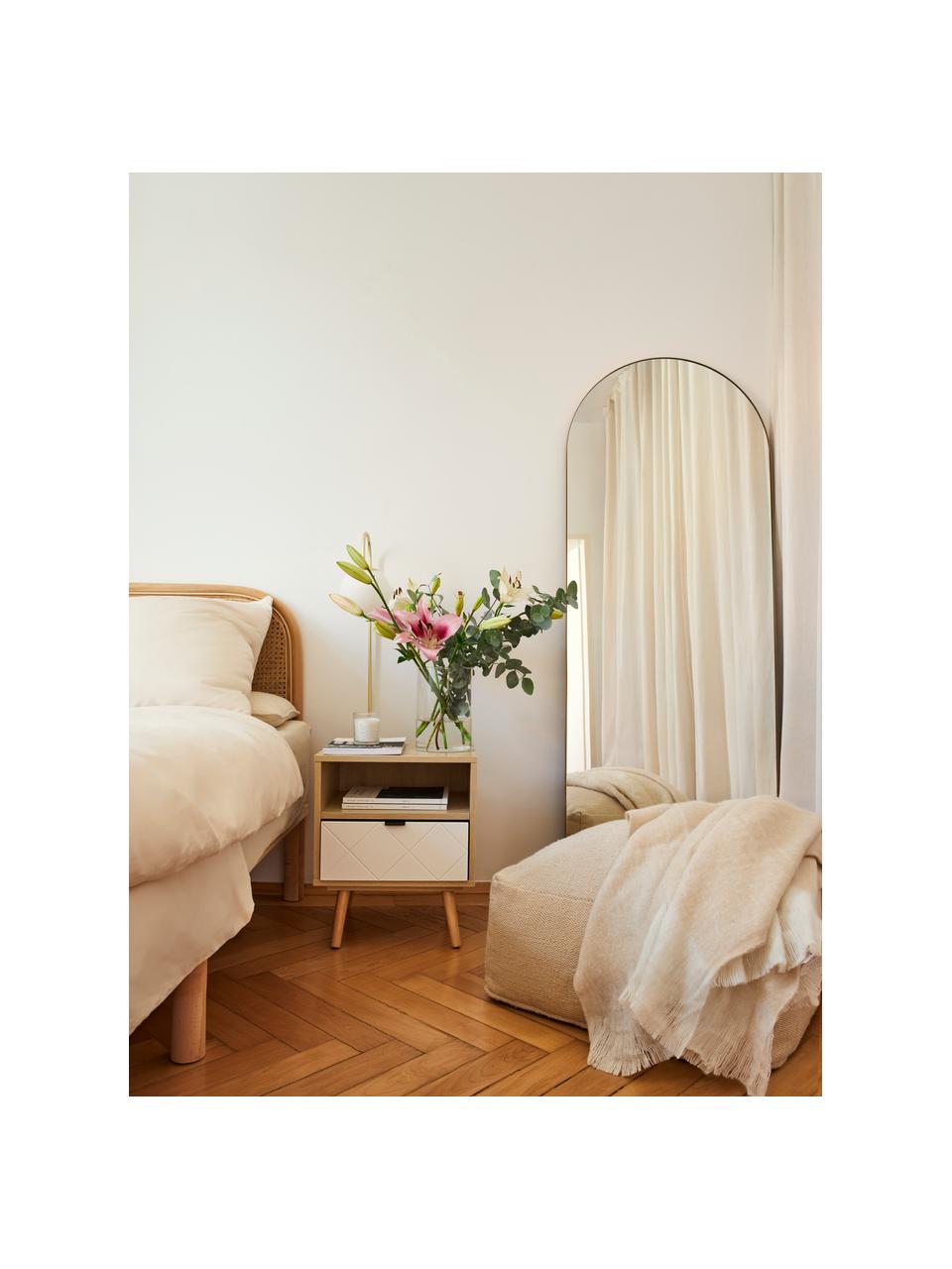 Grote passpiegel Francis, Lijst: gepoedercoat metaal, Goudkleurig, B 65 x H 170 cm