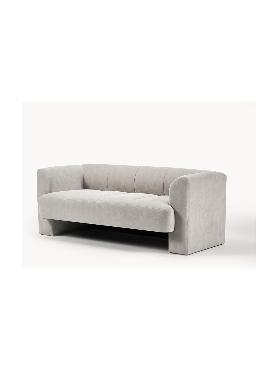 Sofa Bobi (2-Sitzer), Bezug: 88 % Polyester, 12 % Nylo, Gestell: Massives Kiefernholz (FSC, Webstoff Hellgrau, B 178 x T 82 cm