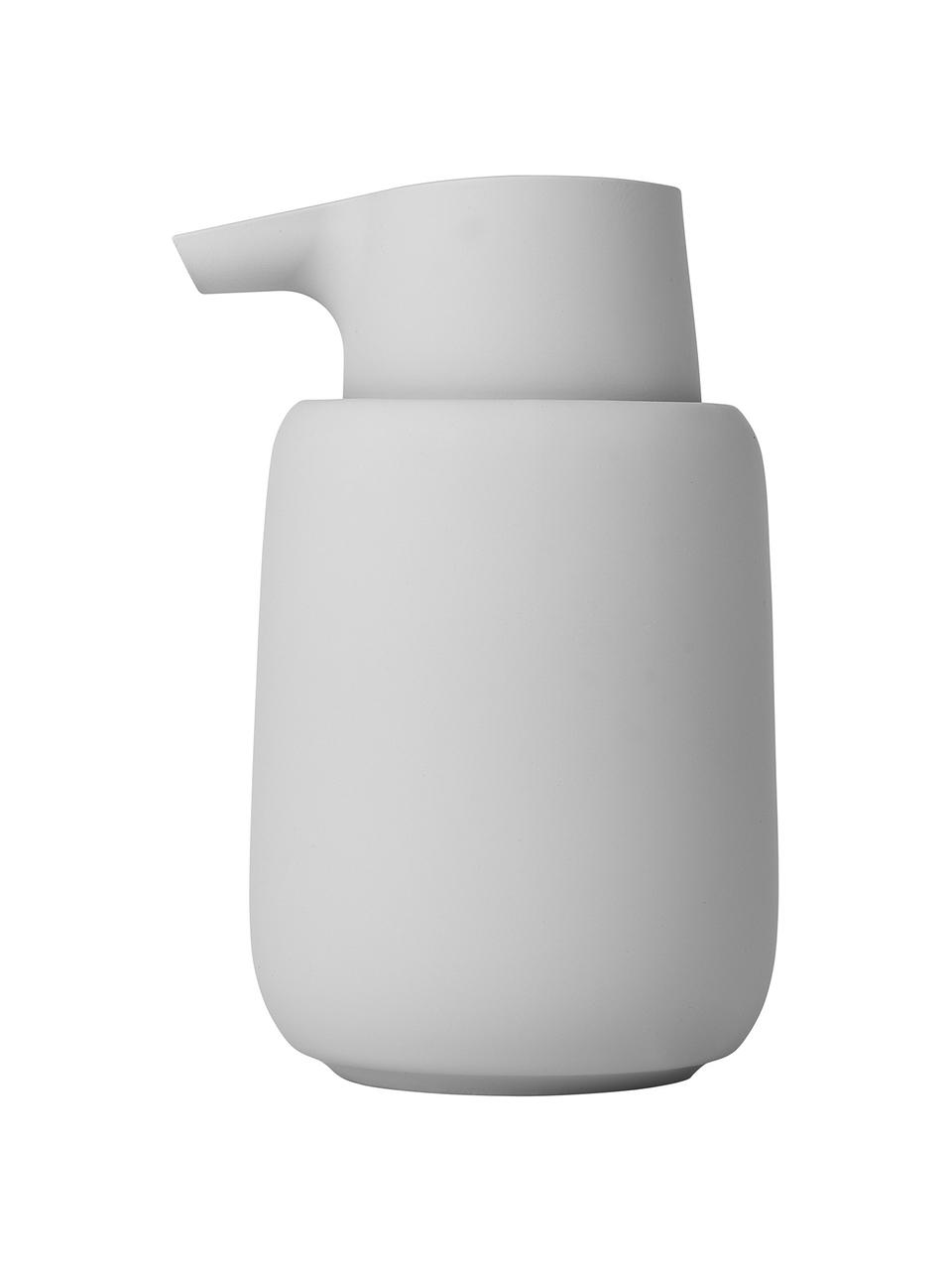 Dispenser sapone in ceramica Sono, Ceramica, Grigio, Ø 9 x Alt. 14 cm