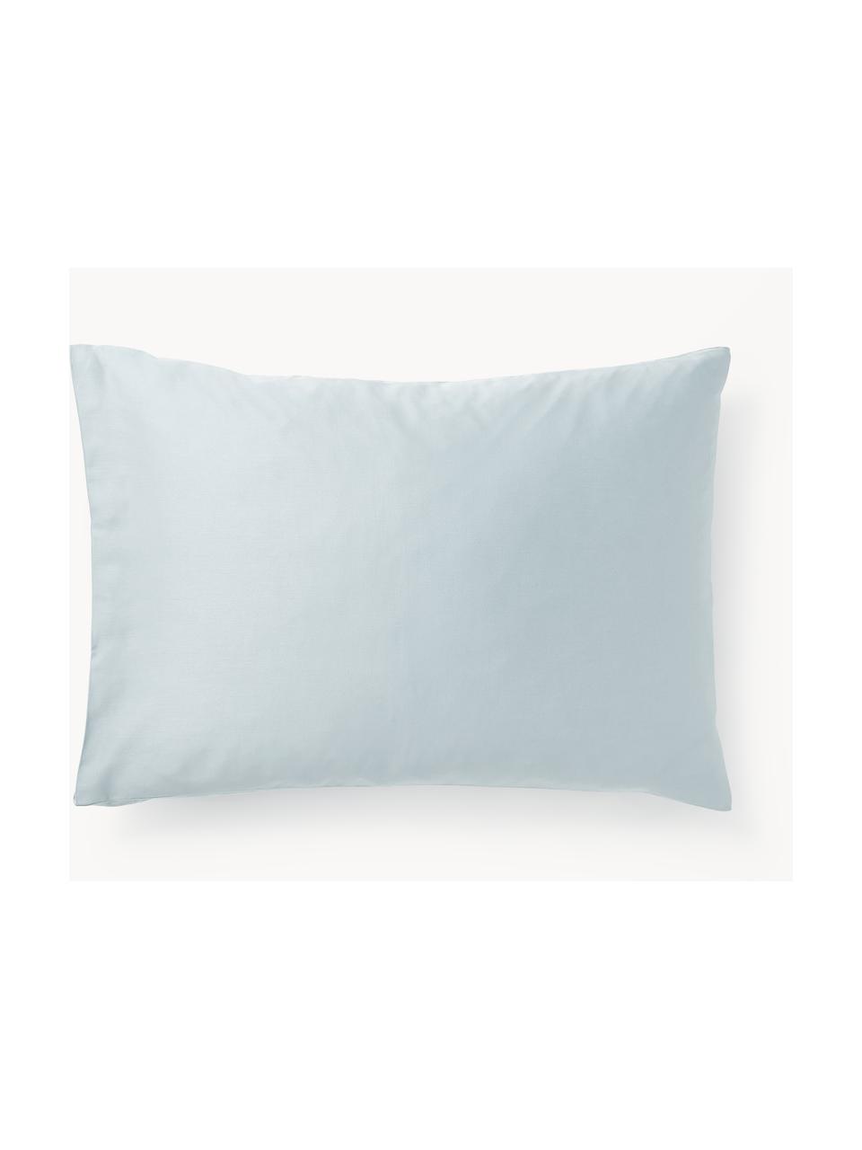 Baumwollsatin-Kissenbezug Comfort, Webart: Satin Fadendichte 300 TC,, Hellblau, B 40 x L 80 cm