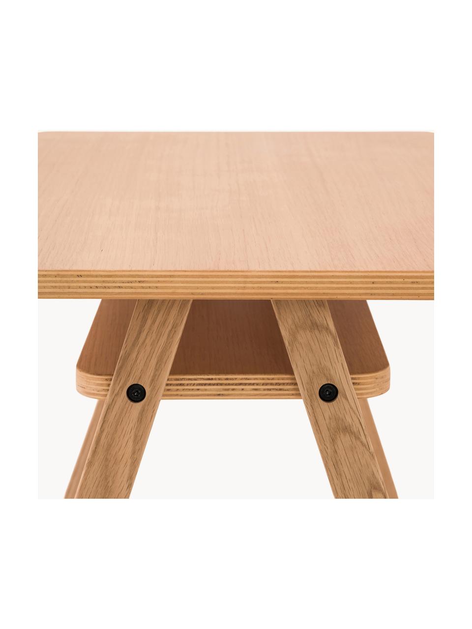 Bureau en chêne pour enfant Growing Green, Bois de chêne, contreplaqué, Chêne, larg. 70 x prof. 45 cm