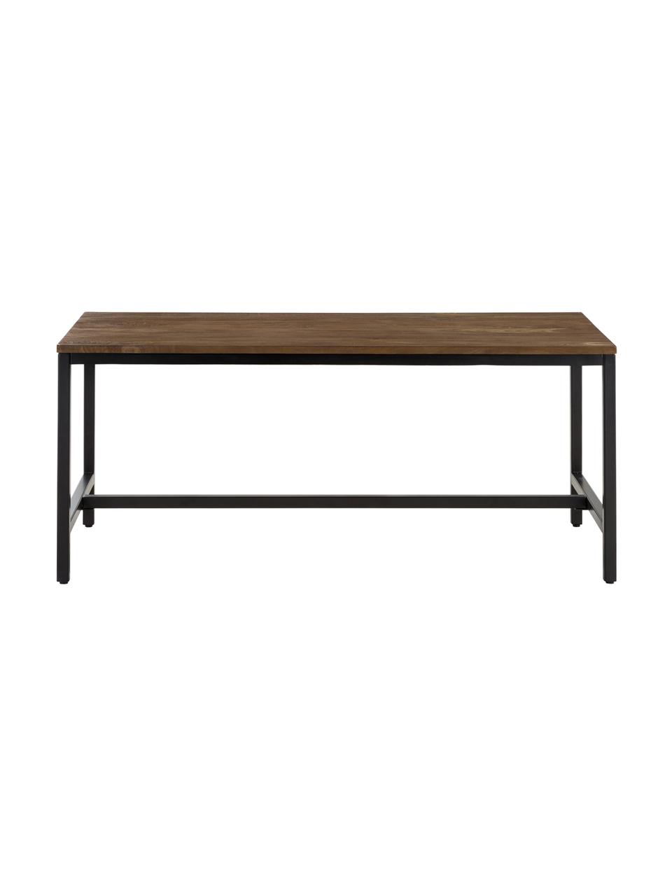 Mesa de comedor Raw, tablero de madera  de mango, Tablero: madera de mango maciza ce, Estructura: hierro con pintura en pol, Madera de mango, An 180 x F 90 cm