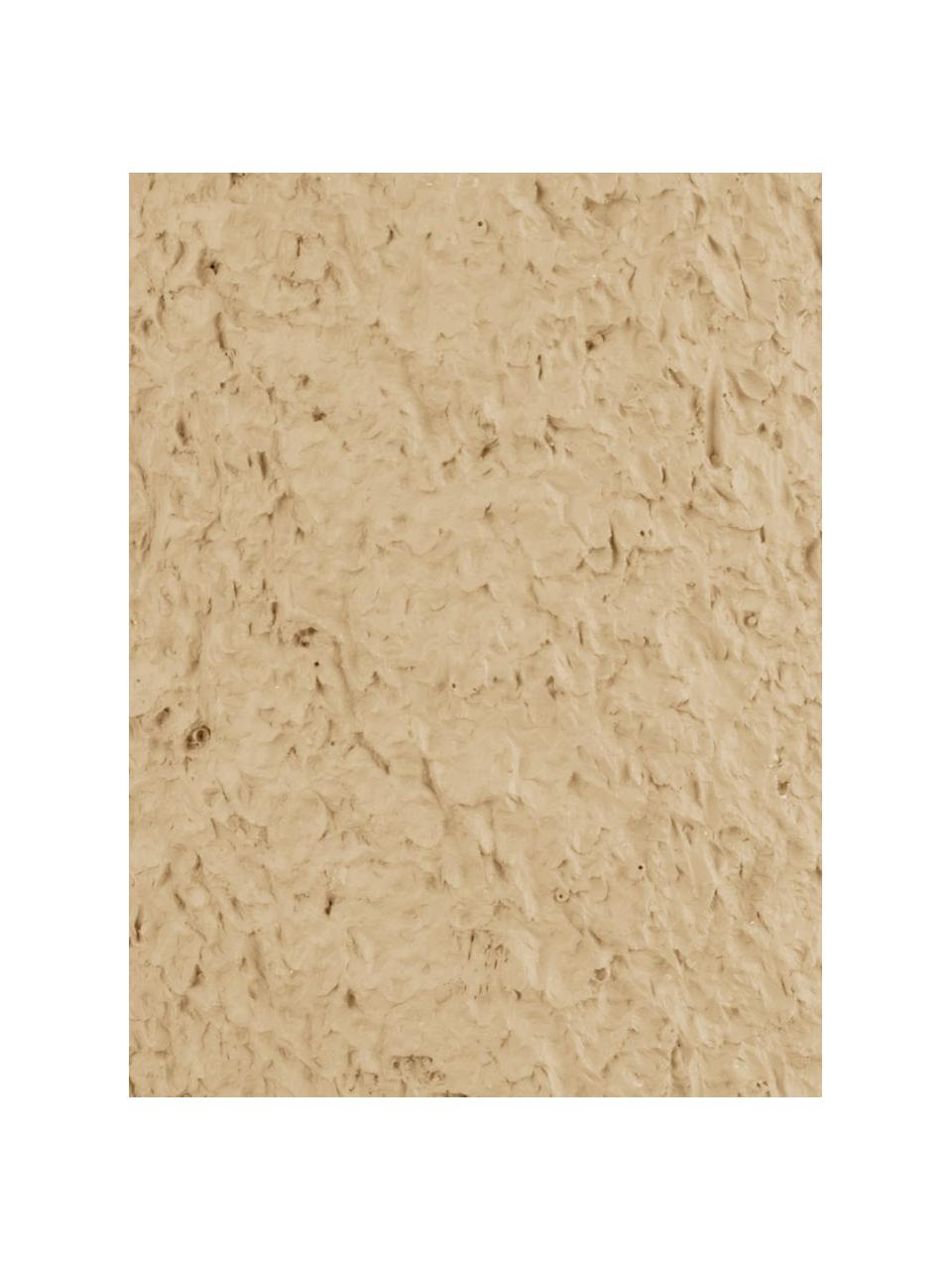 Hoge Deko vloervaas Elegance in zandkleur, Polyresin, Beige, Ø 14 x H 46 cm