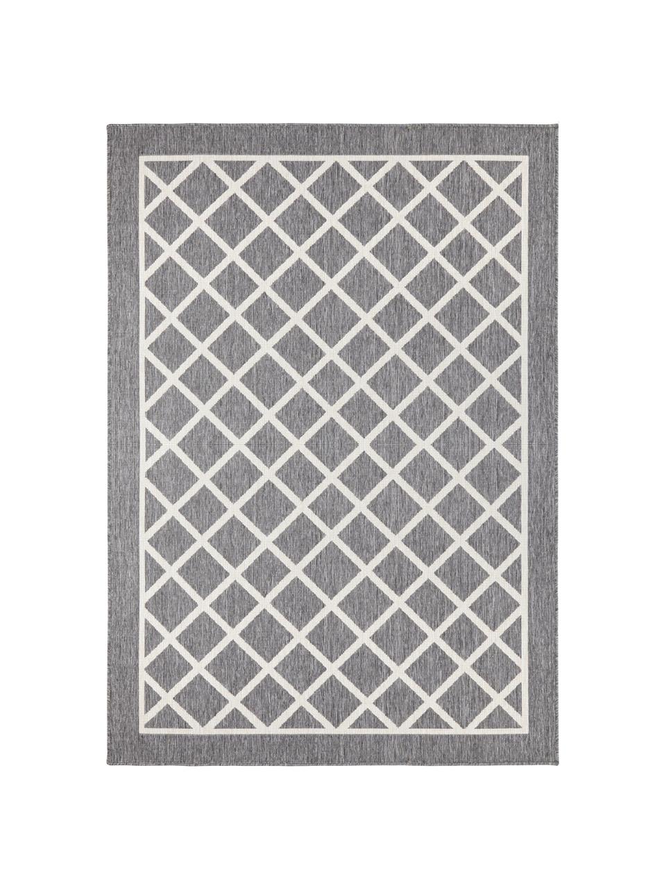 Alfombra reversible de interior/exterior Sydney, Gris, crema, An 160 x L 230 cm (Tamaño M)