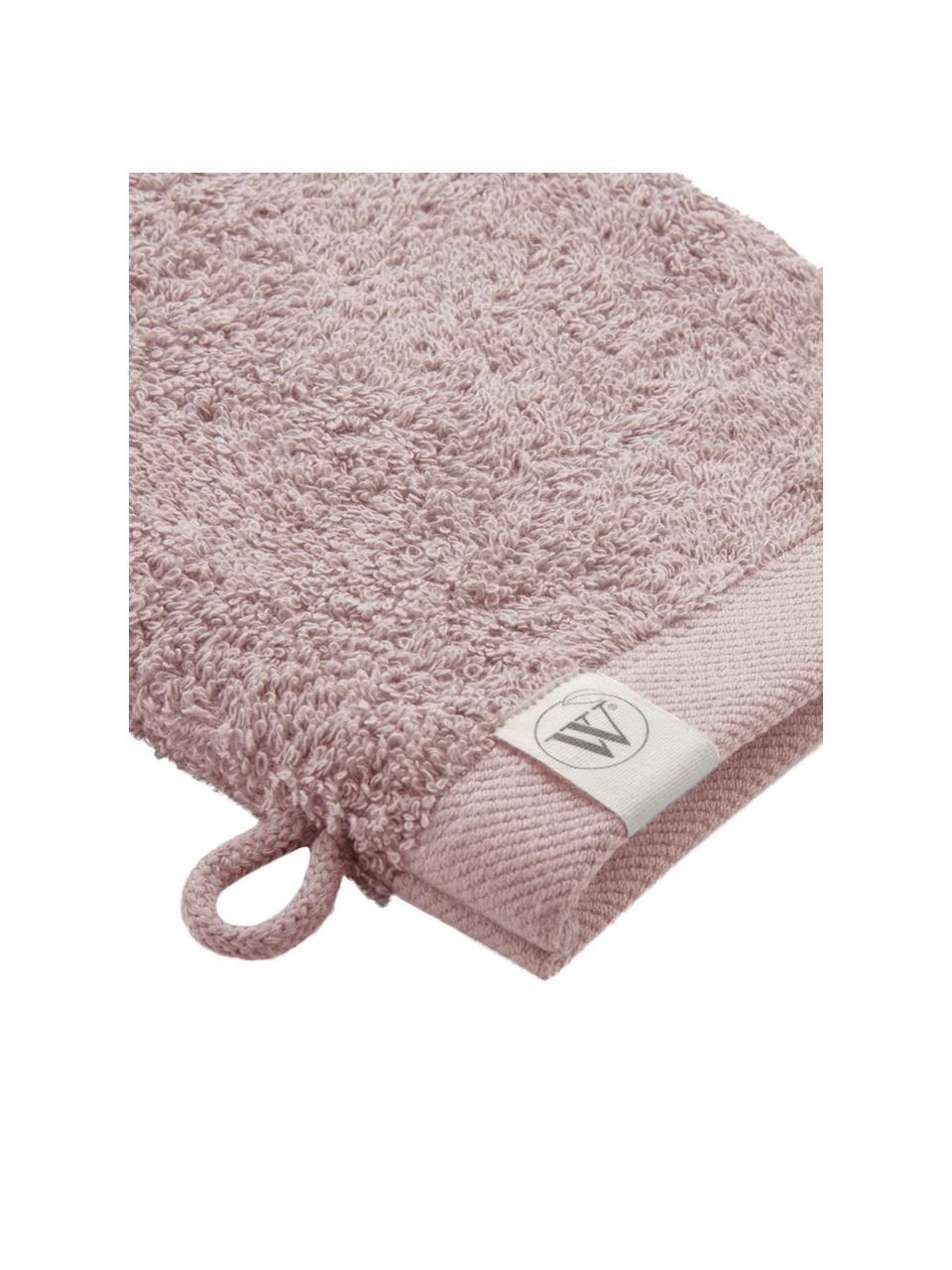 Guanto spugna da doccia/bagno Blend 2 pz, 65% cotone riciclato, 35% poliestere riciclato, Rosa cipria, Larg. 16 x Lung. 21 cm