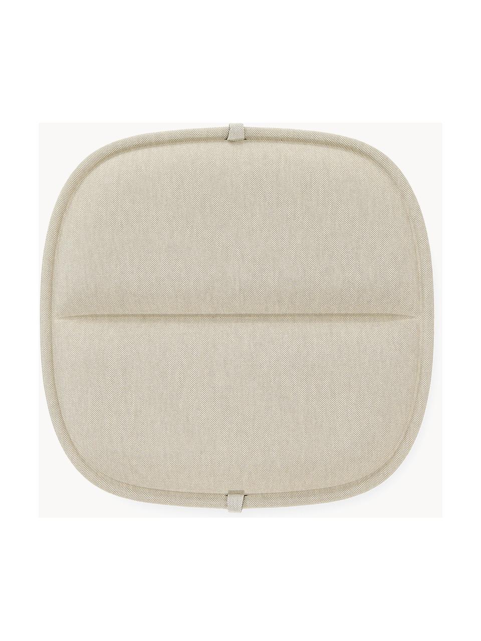 Cojín de asiento para exterior Hiray, Tapizado: 50% poliacrílico, 45% pol, Beige claro, An 36 x L 35 cm