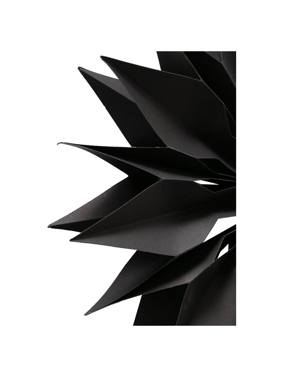 Stern-Anhänger Kassia, 2er-Set, Papier, schwarz, Set mit verschiedenen Grössen