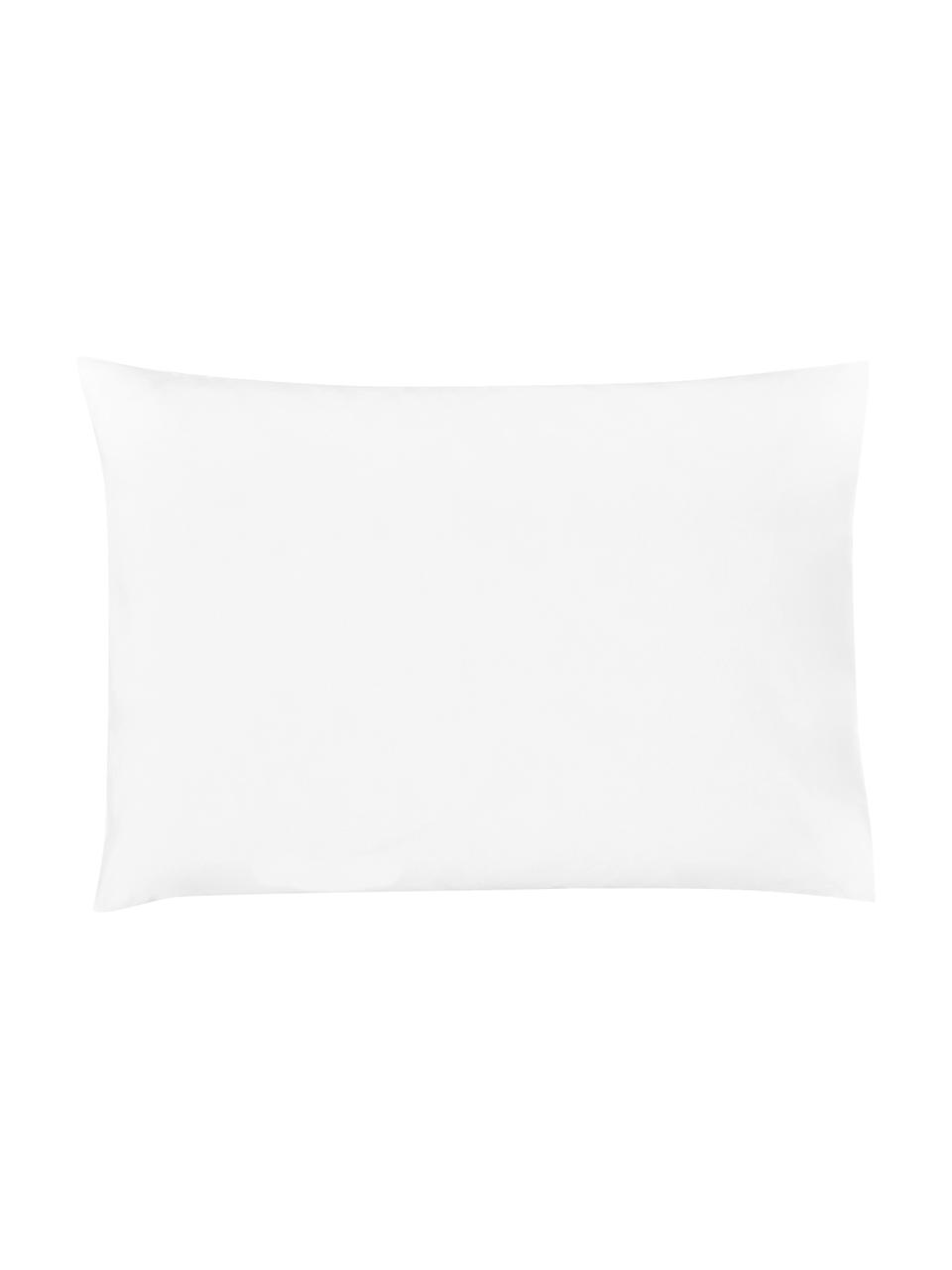Taies d'oreiller en percale blanc Elsie, 2 pièces, 50 x 70 cm, Blanc, larg. 50 x long. 70 cm