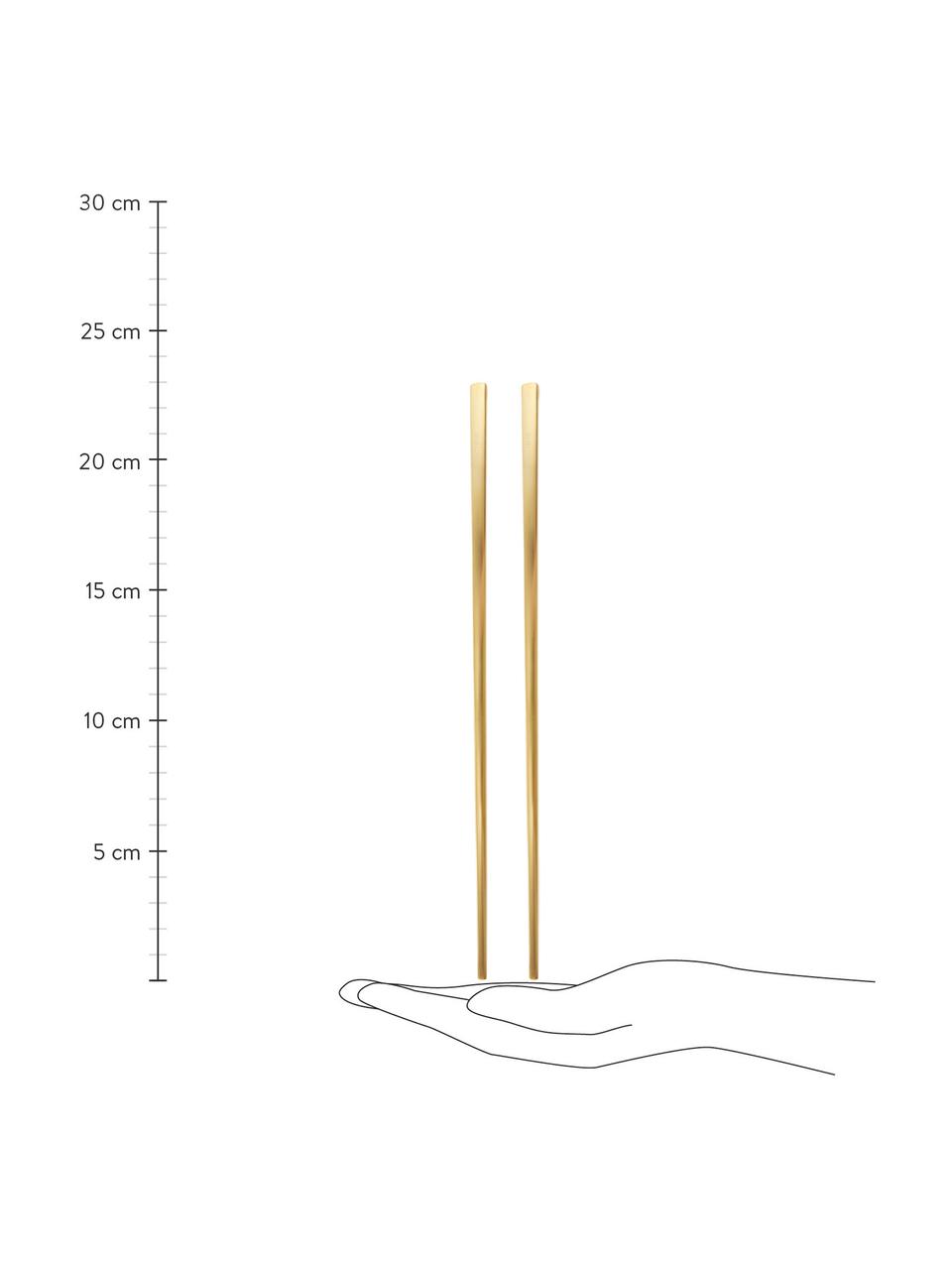 Essstäbchen Shine aus Edelstahl, 2 Paar, Edelstahl

Das Besteck ist aus Edelstahl gefertigt. Somit ist es langlebig, rostet nicht und ist resistent gegen Bakterien., Goldfarben, L 23 cm