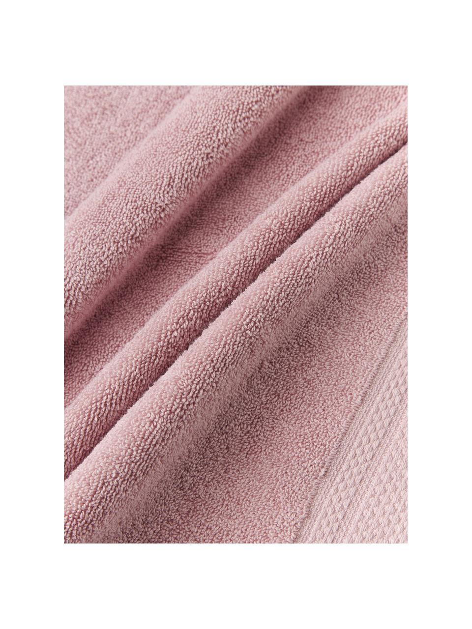 Handtuch Premium aus Bio-Baumwolle in verschiedenen Grössen, 100 % Bio-Baumwolle, GOTS-zertifiziert (von GCL International, GCL-300517)
 Schwere Qualität, 600 g/m², Altrosa, Handtuch, B 50 x L 100 cm