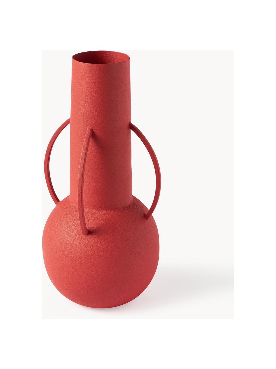 Sada designových váz Roman, 4 díly, Železo s práškovým nástřikem, Oranžová, rezavě červená, starorůžová, světle béžová, Sada s různými velikostmi