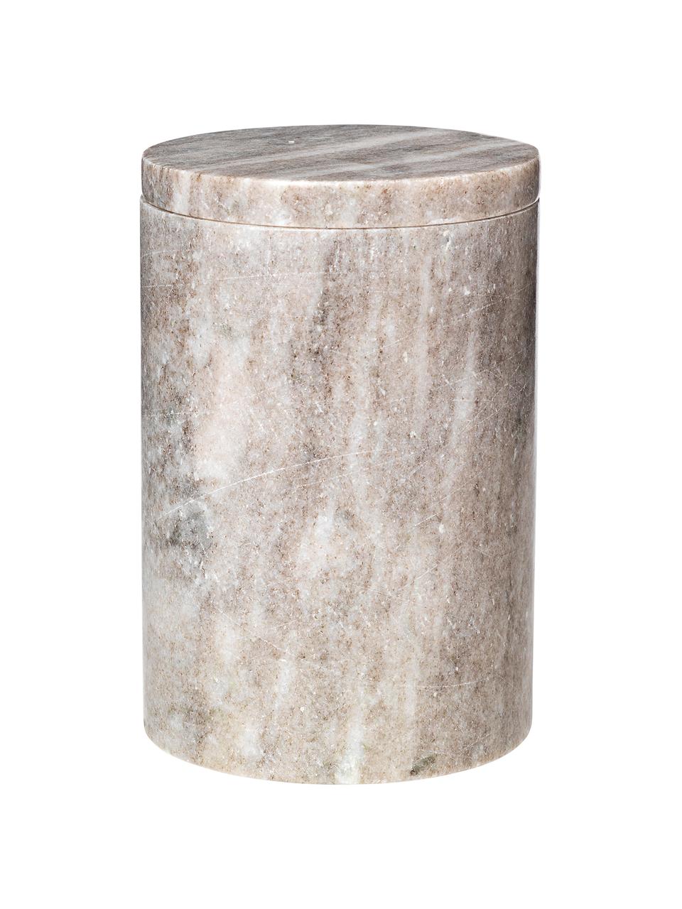 Barattolo in marmo Osvald, Marmo, Marrone chiaro, Ø 10 x Alt. 15 cm
