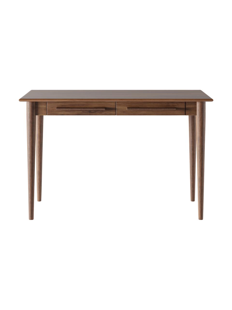 Biurko z litego drewna mangowego Paul, Brązowy, S 120 x W 76 cm