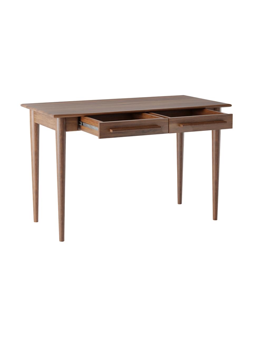 Bureau Paul met lades van massief mangohout, Mangohout, B 120 cm x H 76 cm
