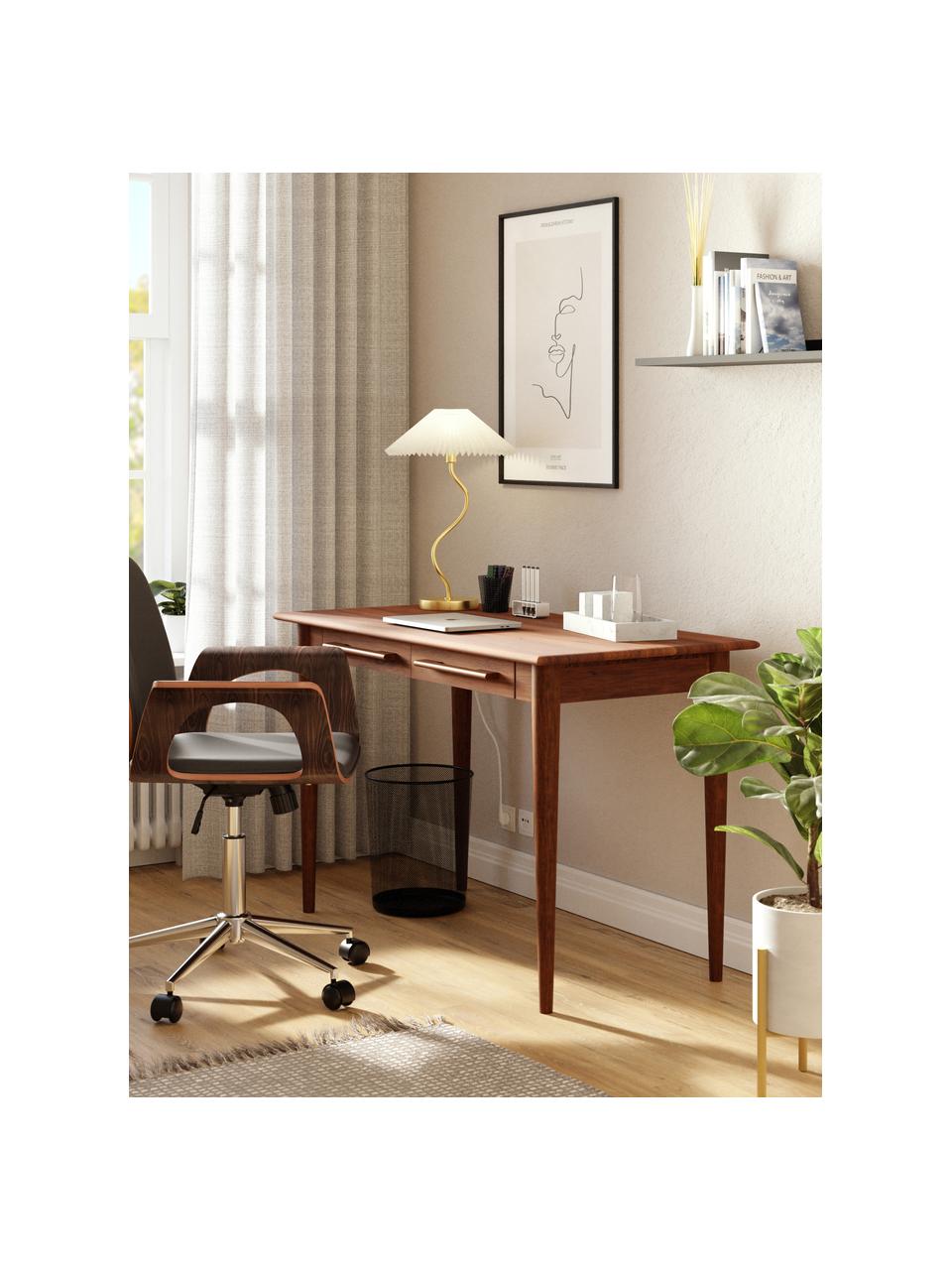 Bureau en manguier Paul, Manguier, larg. 120 x prof. 60 cm