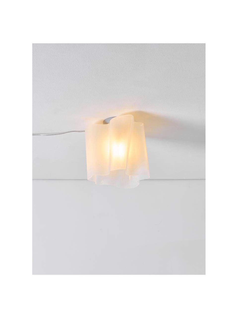 Lampa sufitowa ze szkła dmuchanego Logico, Transparentny, S 28 x W 23 cm