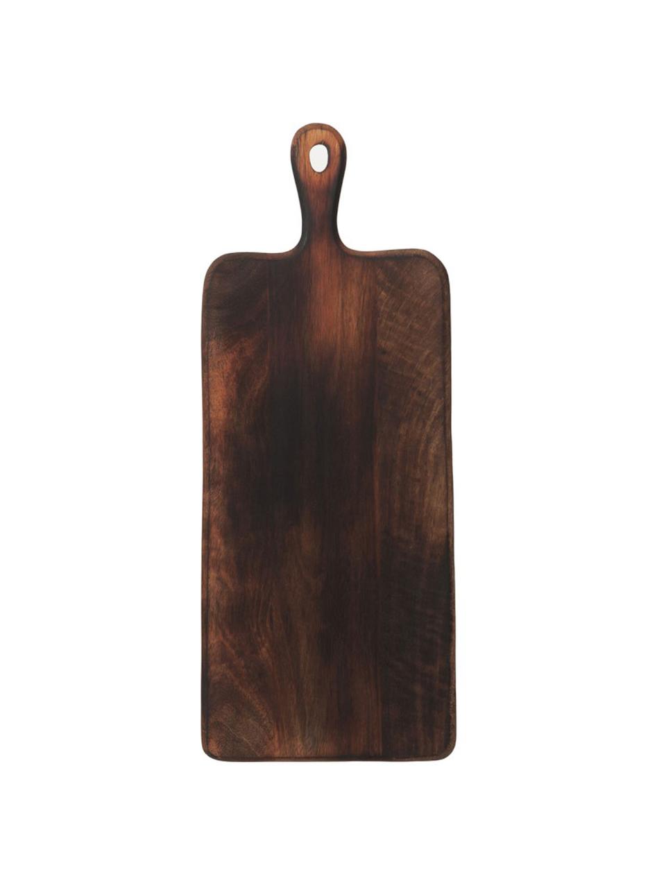 Tagliere in legno di mango Branek, Legno di mango, Marrone scuro, Larg. 50 x Alt. 1 cm