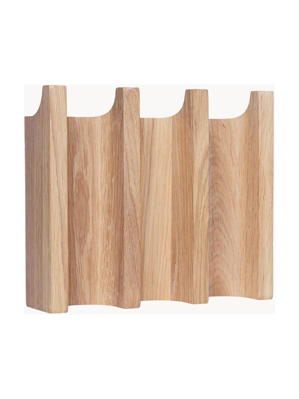 Wieszak ścienny z drewna dębowego Column, Drewno dębowe, Drewno dębowe, S 21 x W 18 cm