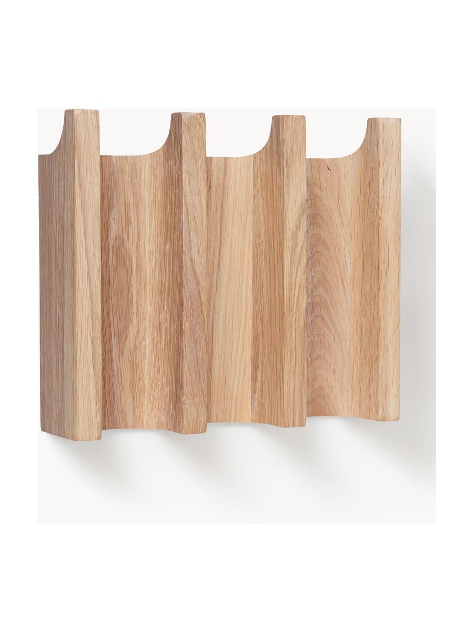 Perchero de pared de roble Column, Madera de roble, Roble, An 21 x Al 18 cm