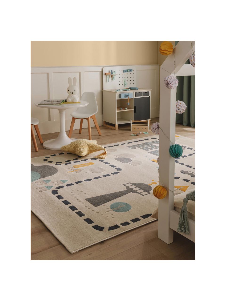 Kinderteppich Juno, 100 % Polypropylen, Hellbeige, Mehrfarbig, B 120 x L 170 cm (Größe S)