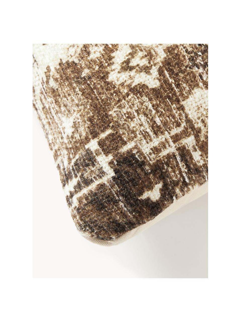 Coussin en jute Nario, Tons bruns, larg. 30 x long. 70 cm