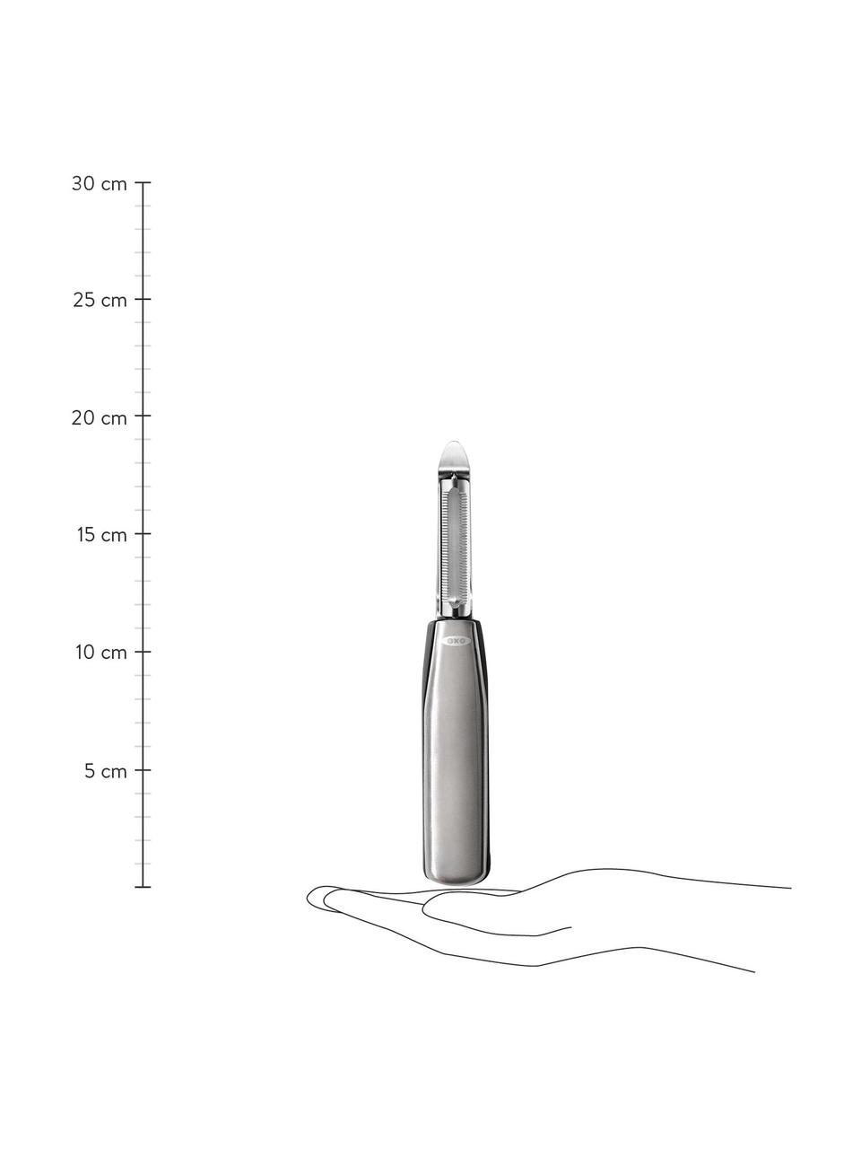 Éplucheur en acier inoxydable Peel, Acier inoxydable

L'éplucheur à légumes est fabriqué en acier inoxydable. Il a donc une longue durée de vie, ne rouille pas et résiste aux microbes, Couleur argentée, larg. 3 x long. 19 cm