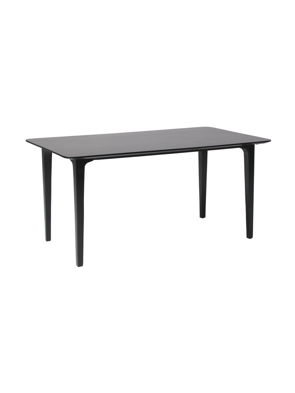 Mesa de comedor de madera de mango Archie, tamaños diferentes, Madera de mango maciza pintada, Madera de mango, negro pintado, An 160 x F 90 cm