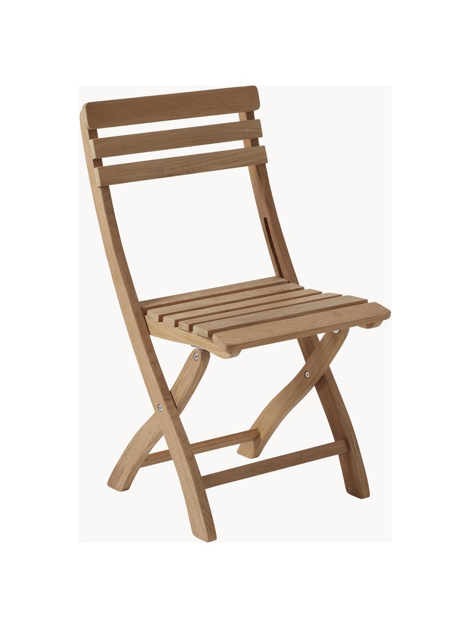 Krzesło ogrodowe Clarish, Drewno tekowe, piaskowane
z certyfikatem V-Legal, Rama: drewno tekowe<br>Front: lustrzany, S 45 x G 45 cm