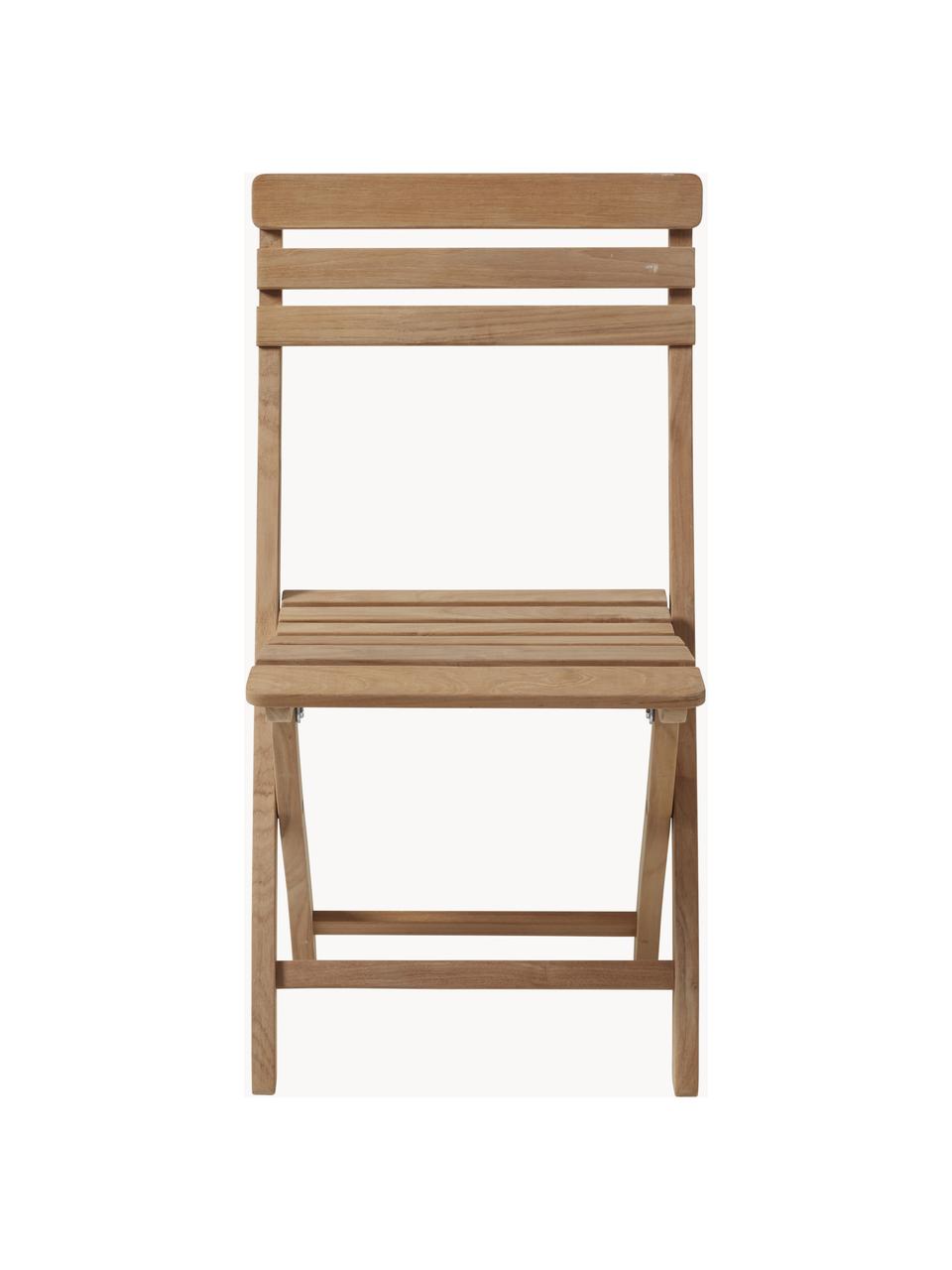 Krzesło ogrodowe z drewna tekowego Clarish, Drewno tekowe, piaskowane
z certyfikatem V-Legal, Rama: drewno tekowe<br>Front: lustrzany, S 45 x G 45 cm