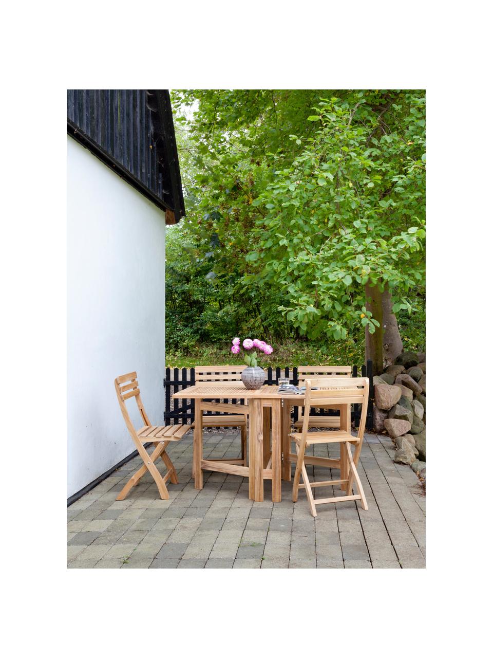 Skládací zahradní židle Clarish, Broušené teakové dřevo
Certifikace V-Legal, Teakové dřevo, Š 45 cm, V 45 cm