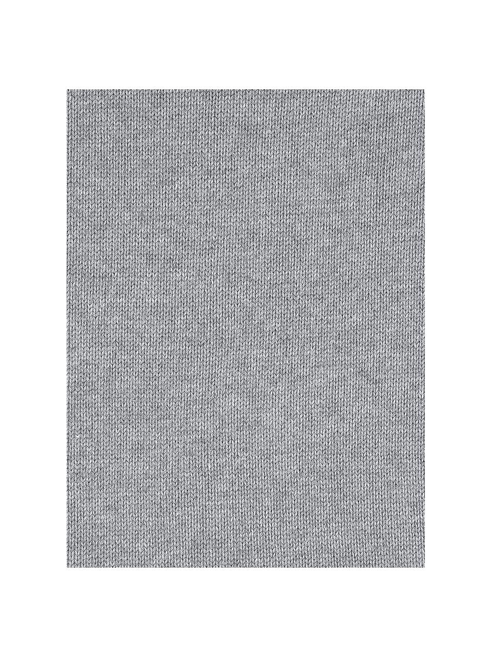 Funda de cojín de punto grueso Josie, 100% acrílico, Gris claro, An 40 x L 60 cm