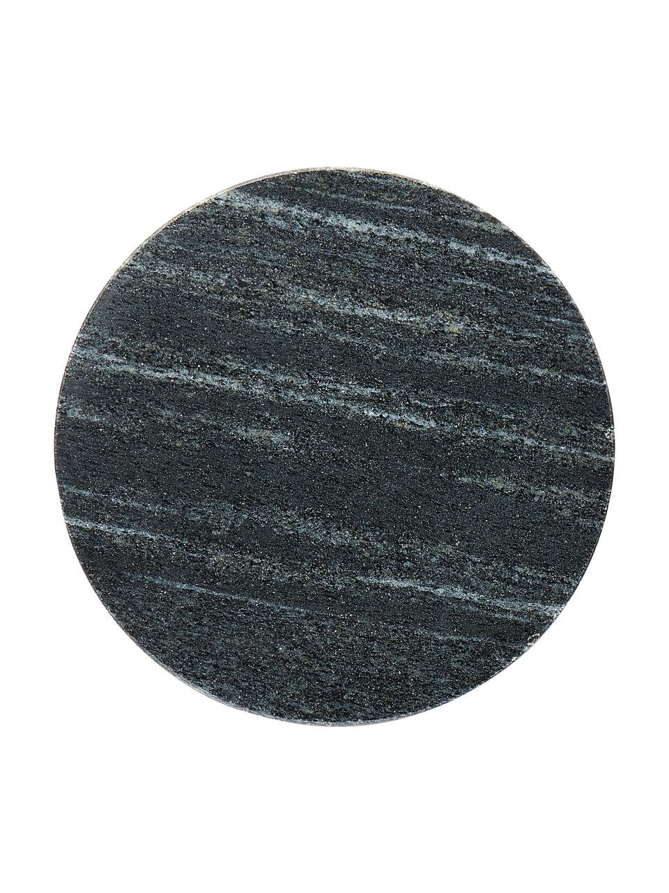 Marmeren onderzetter Callum in verschillende kleuren, set van 4, Marmer, Donkergroen, beige, zwart, wit gemarmerd, Ø 10 x H 1 cm