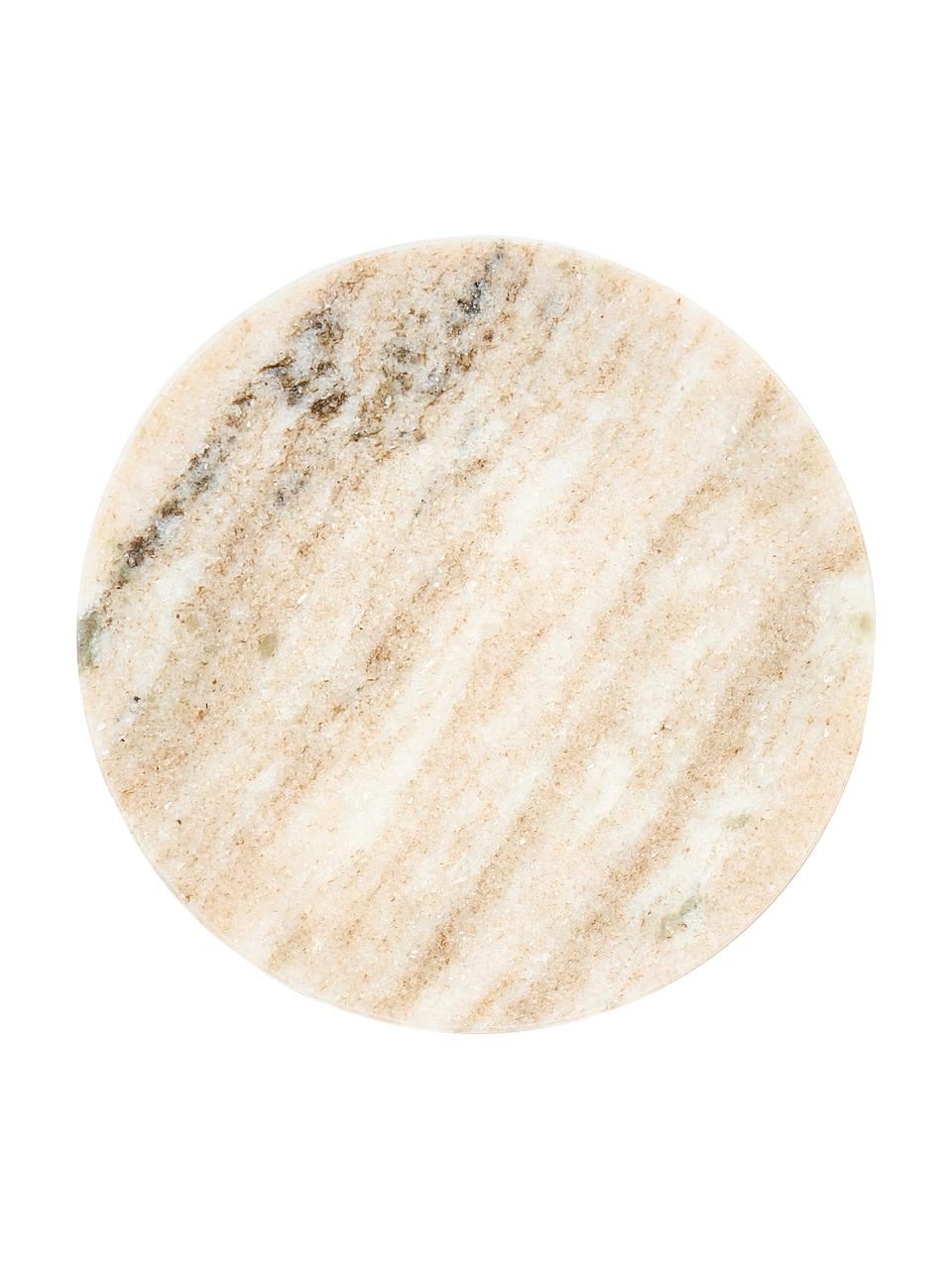Marmeren onderzetter Callum in verschillende kleuren, set van 4, Marmer, Donkergroen, beige, zwart, wit gemarmerd, Ø 10 x H 1 cm