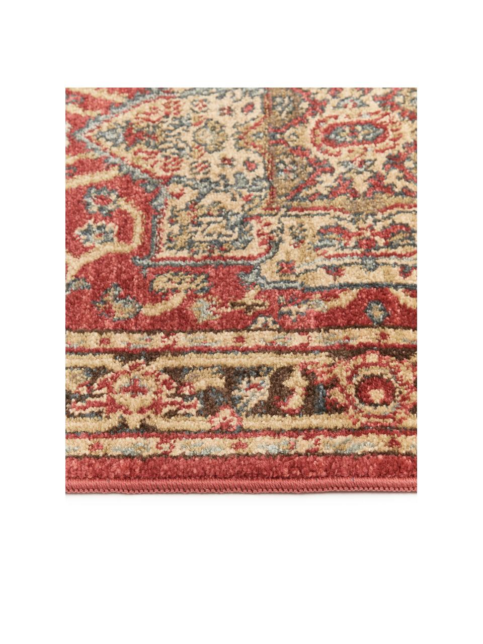 Alfombra Alberto, estilo oriental, 100% polipropileno, Rojo, multicolor, An 62 x L 240 cm