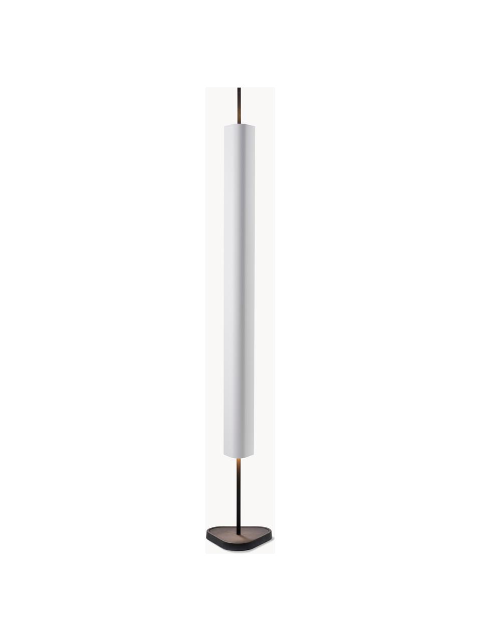 Lampa podłogowa LED z funkcją przyciemniania Emi, Aluminium powlekane, Biały, czarny, W 170 cm