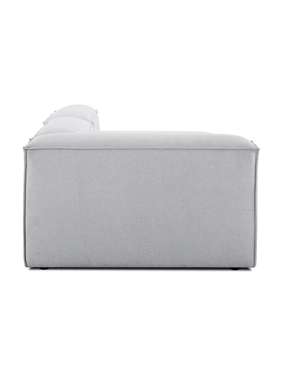 Diván modular Lennon, Tapizado: 100% poliéster Alta resis, Estructura: madera contrachapada de p, Patas: plástico, Tejido gris, An 269 x F 119 cm, respaldo izquierdo