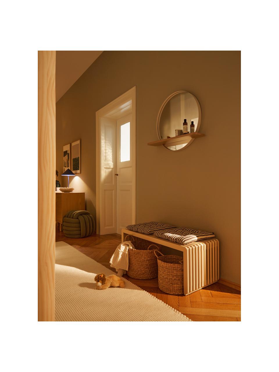 Banco de madera sungkai Bancu, Madera de Sungkai, Beige claro, An 96 x Al 40 cm