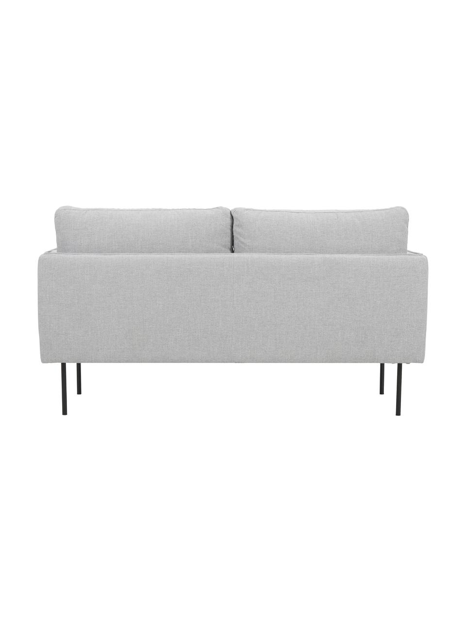 Sofa z metalowymi nogami Ramira (2-osobowa), Tapicerka: poliester 40 000 cykli w , Nogi: metal malowany proszkowo, Jasny szary, S 151 x G 76 cm