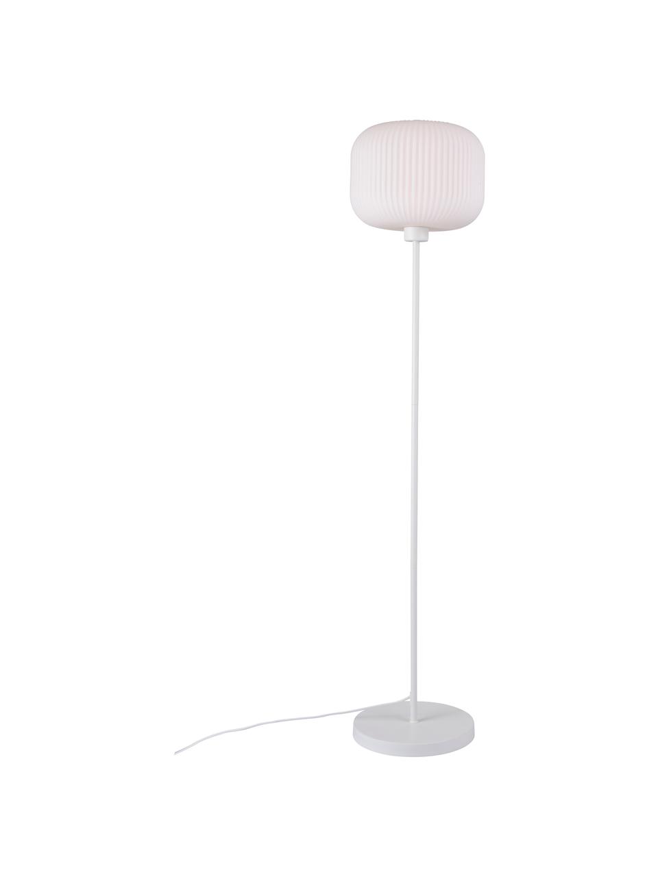 Lampadaire Milford, Blanc, haut. 139 cm