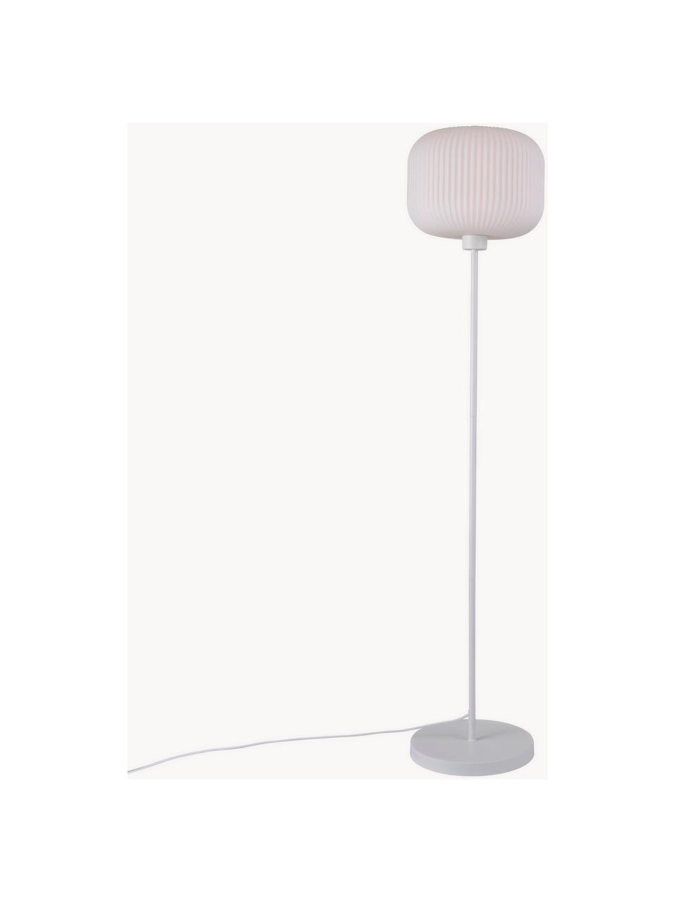 Lampadaire Milford, Blanc, haut. 139 cm