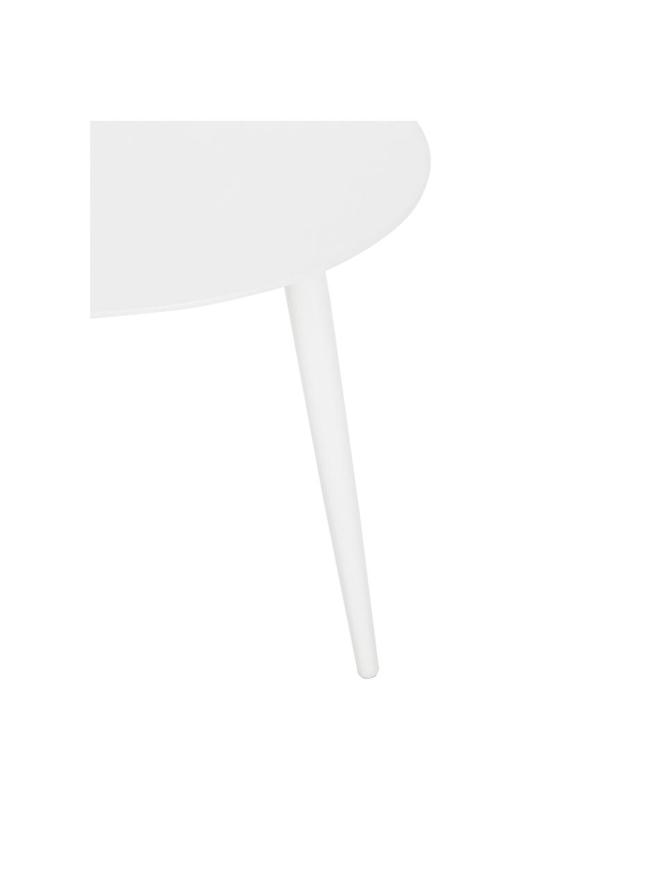 Stolik ogrodowy pomocniczy Ridley, Biały, Ø 50 x W 48 cm