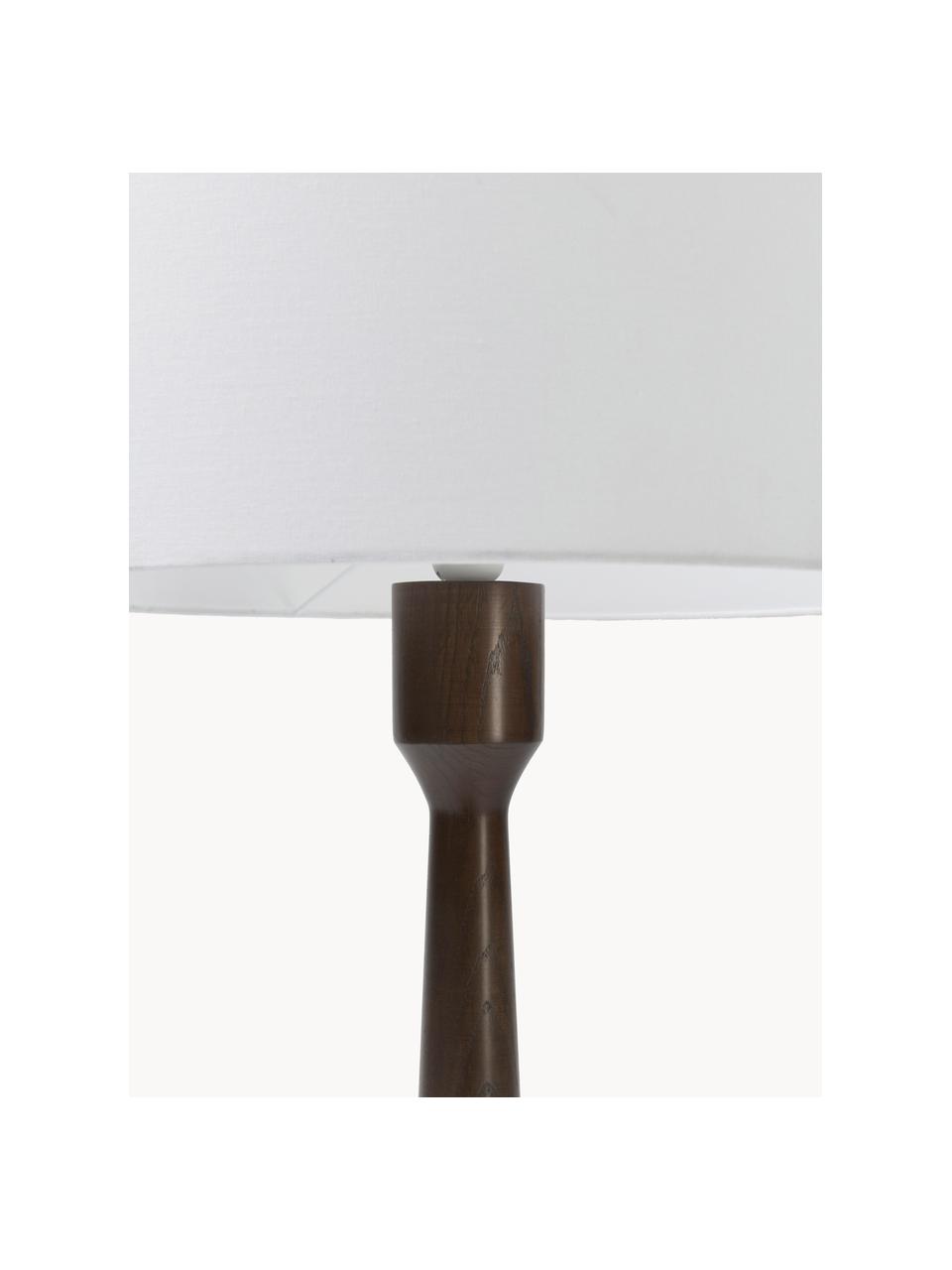 Lampadaire bois de frêne Jascha, Bois foncé, Ø 50 x haut. 145 cm