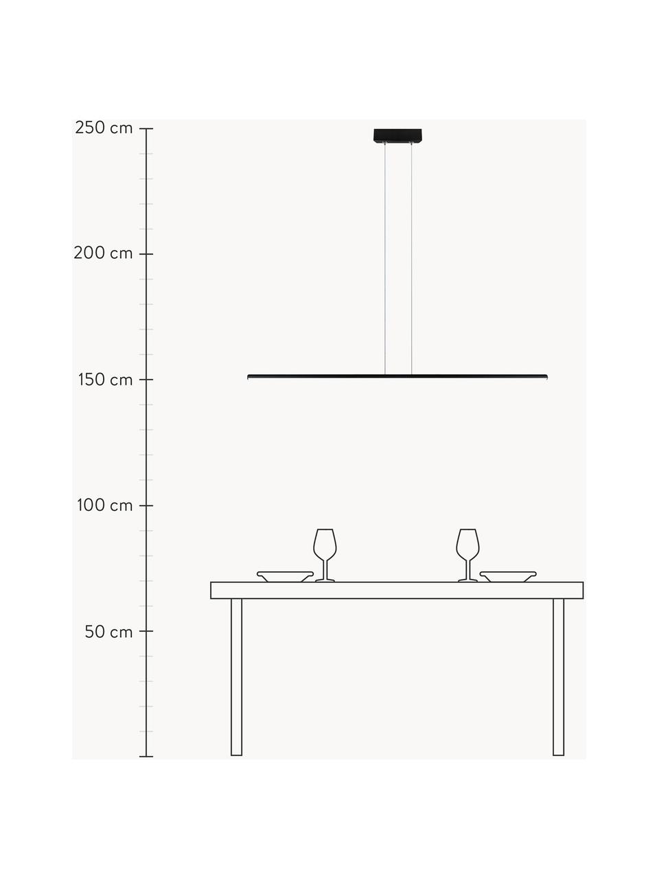 Lampa wisząca LED Linea, Czarny, S 100 x W 2 cm