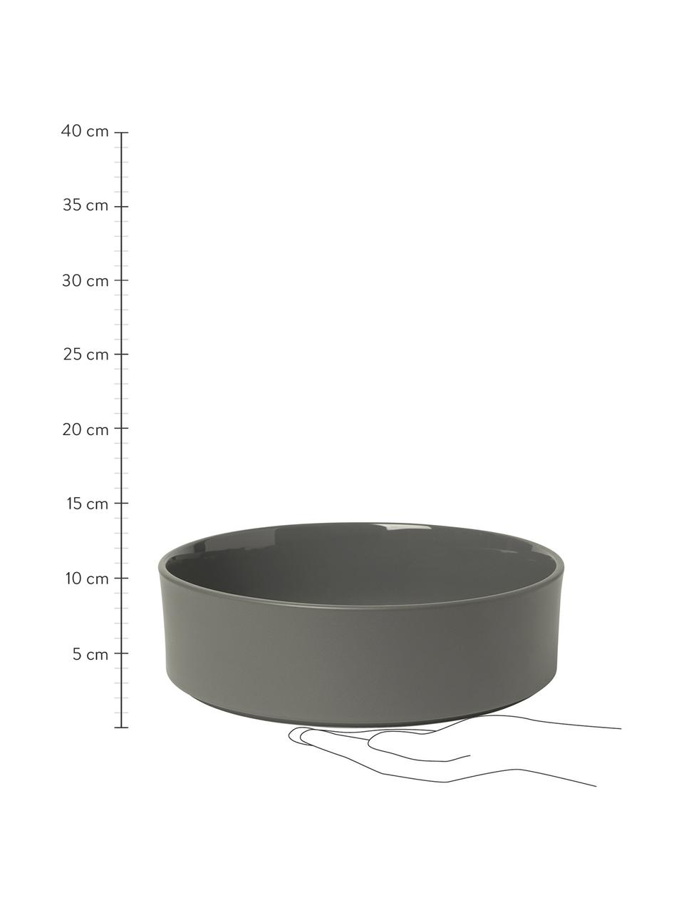 Miska do serwowania Pilar, Ceramika, Ciemny szary, Ø 27 cm