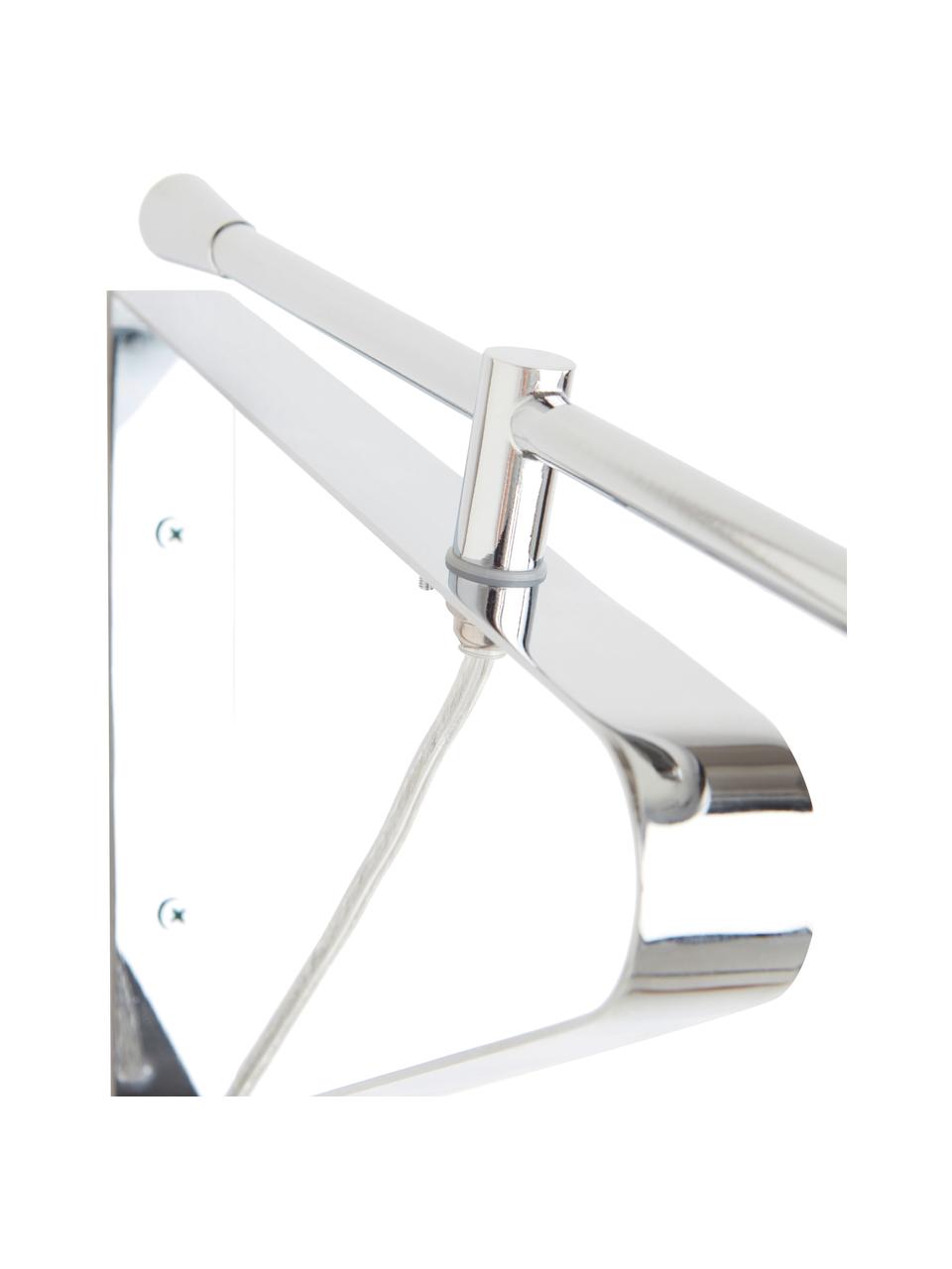 Velké nástěnné svítidlo Lincon, Stříbrná, H 80 cm, V 21 cm