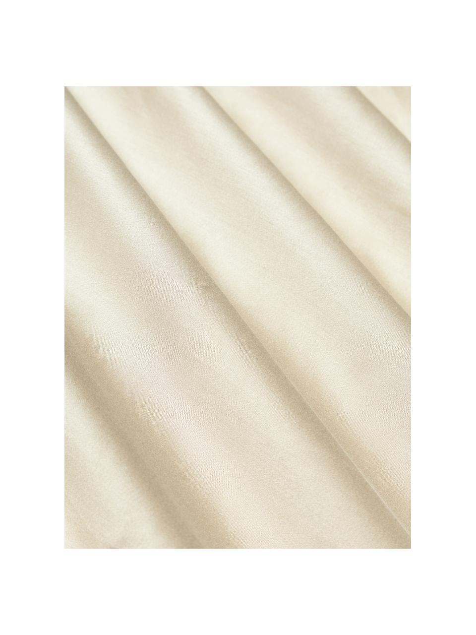 Drap plat en soie de mûrier Marianna, Blanc cassé, larg. 240 x long. 280 cm
