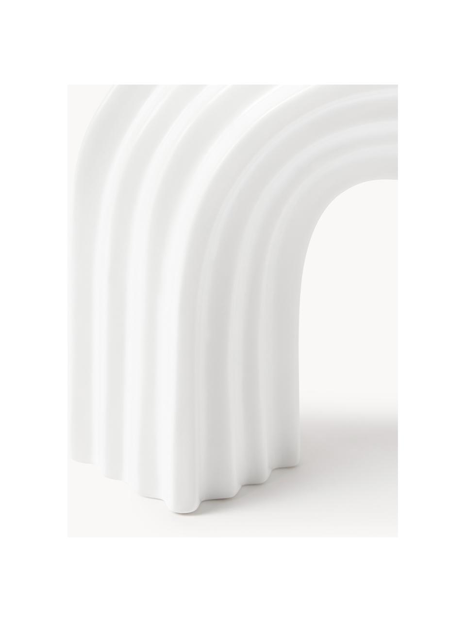 Design vaas Luomo van porselein, Porselein, Mat wit, B 35 x H 29 cm