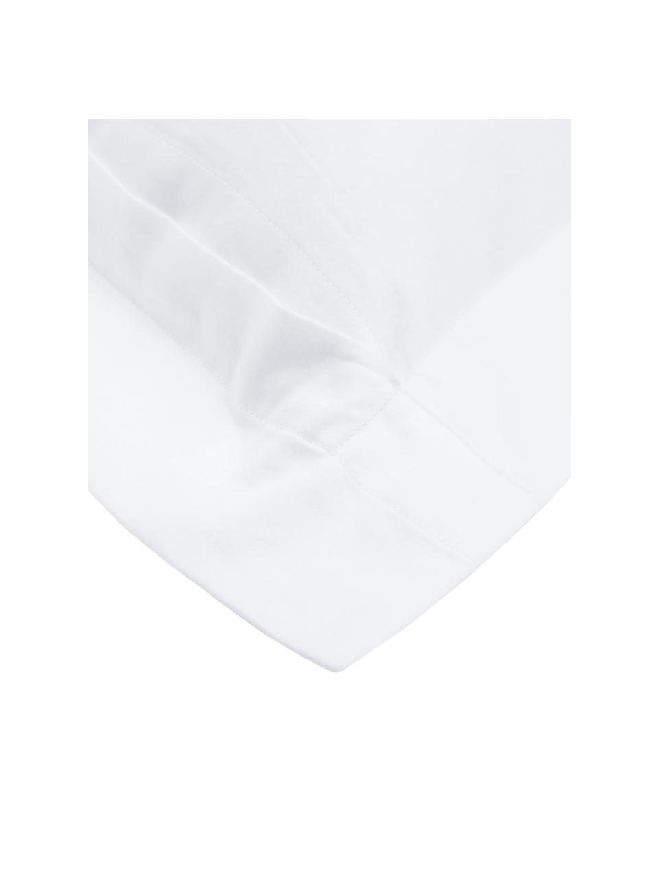 Baumwollsatin-Kissenbezug Premium in Weiss mit Stehsaum, 65 x 100 cm, Webart: Satin, leicht glänzend Fa, Weiss, B 65 x L 100 cm